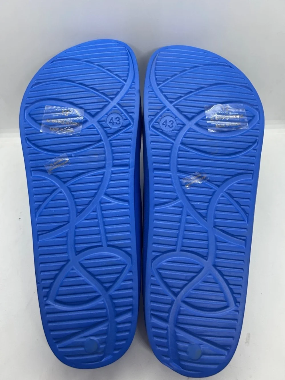 Blue H2K Men’s Lightweight Soft Slides Adjustable Sandals Buddy Size 12 NWOT